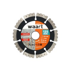 Tarcza diamentowa 125 x 22.2 mm, ostrze KU, do twardych materiałów