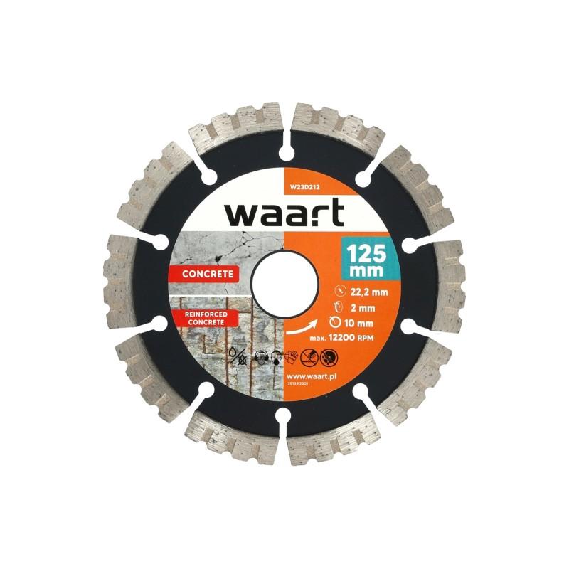 Tarcza diamentowa 125 x 22.2 mm, ostrze KU, do twardych materiałów