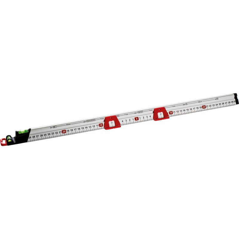 Przymiar liniowy z poziomnicą 60 cm, 2 libelki