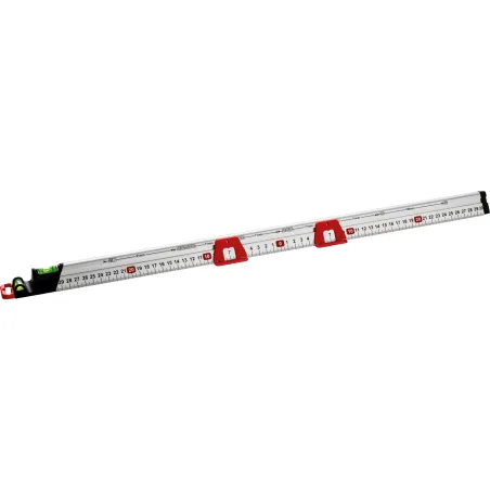 Przymiar liniowy z poziomnicą 60 cm, 2 libelki