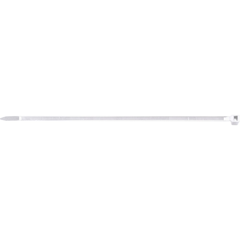 Opaski zaciskowe 2.5 x 100 mm, nylonowe, białe, 100 szt. Opaski zaciskowe 2.5 x 100 mm, nylonowe, białe, 100 szt.