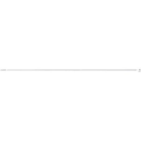 Opaski zaciskowe 2.5 x 200 mm, nylonowe, białe, 100 szt.