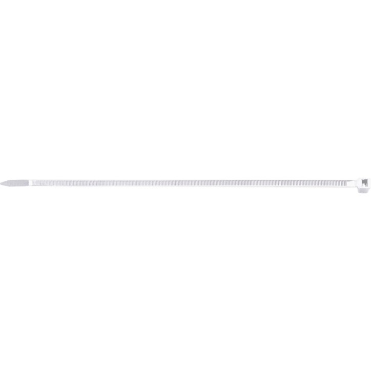Opaski zaciskowe 4.8 x 200 mm, nylonowe, białe, 100 szt. Opaski zaciskowe 4.8 x 200 mm, nylonowe, białe, 100 szt.