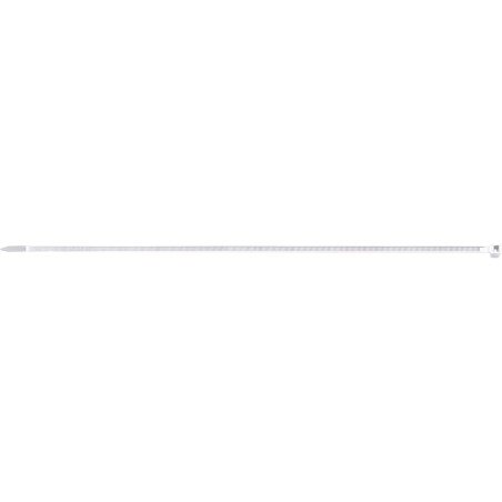 Opaski zaciskowe 4.8 x 300 mm, nylonowe, białe, 100 szt.