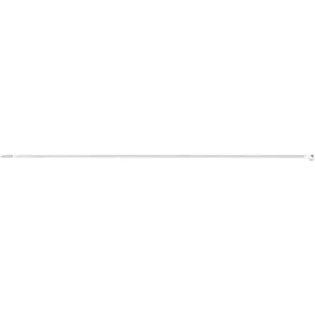 Opaski zaciskowe 4.8 x 380 mm, nylonowe, białe, 100 szt.