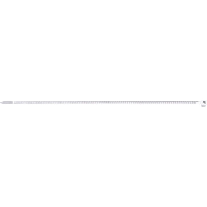 Opaski zaciskowe 7.2 x 380 mm, nylonowe, białe, 100 szt. Opaski zaciskowe 7.2 x 380 mm, nylonowe, białe, 100 szt.
