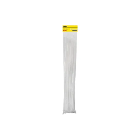 Opaski zaciskowe 9.0 x 900 mm, nylonowe, białe, 100 szt.