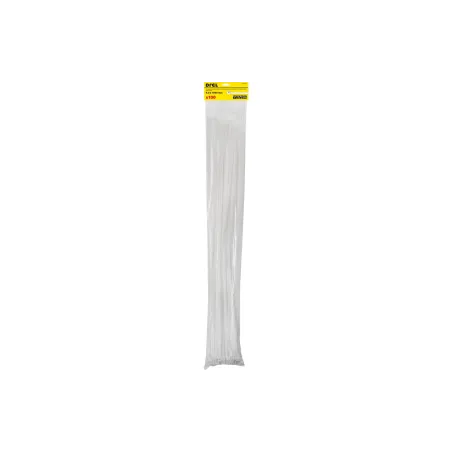 Opaski zaciskowe 9.0 x 1000 mm, nylonowe, białe, 100 szt.