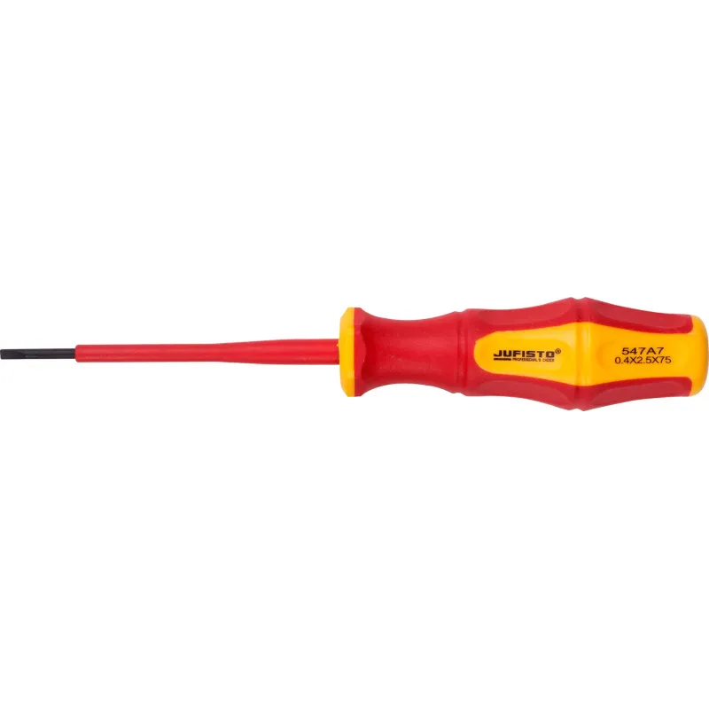Wkrętak izolowany 1000 V, płaski SL2.5 x 75 mm