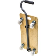 Platforma transportowa 580 x 290 mm, udźwig 200 kg, prostokątna, z dyszlem