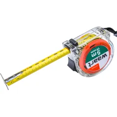 Miara zwijana stalowa 5 m, 19 mm, przeźroczysta obudowa