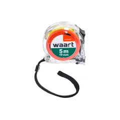 Miara zwijana stalowa 5 m, 19 mm, przeźroczysta obudowa