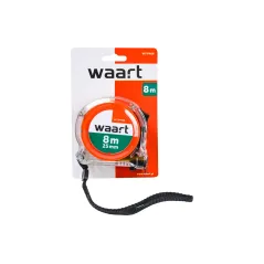 Miara zwijana stalowa 8 m, 25 mm, przeźroczysta obudowa