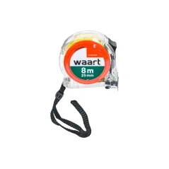 Miara zwijana stalowa 8 m, 25 mm, przeźroczysta obudowa