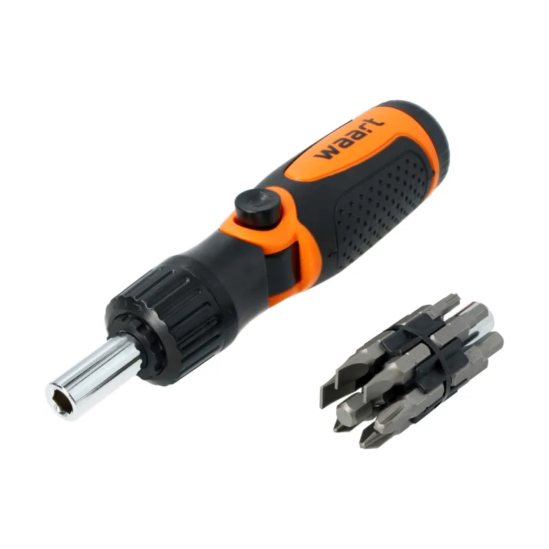 Zestaw wkrętak z przegubem i końcówki wkrętakowe, 14 szt.