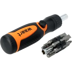 Zestaw wkrętak z przegubem i końcówki wkrętakowe, 14 szt.