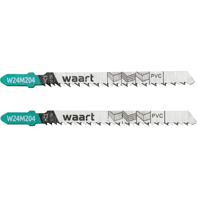 Brzeszczoty do wyrzynarek z uchwytem typu "T", 75 mm, 10TPI, do drewna, płyty wiórowej, sklejki, PVC, 2 szt.