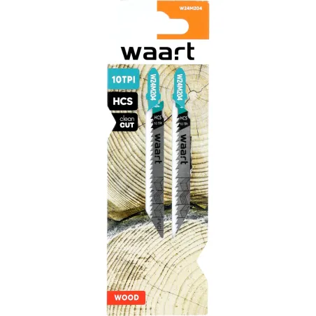 Brzeszczoty do wyrzynarek z uchwytem typu "T", 75 mm, 10TPI, do drewna, płyty wiórowej, sklejki, PVC, 2 szt.