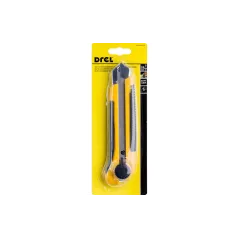 Nóż z ostrzem łamanym 25 mm, plastikowy korpus, metalowa prowadnica