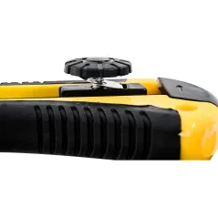 Nóż z ostrzem łamanym 18 mm, plastikowy korpus, metalowa prowadnica