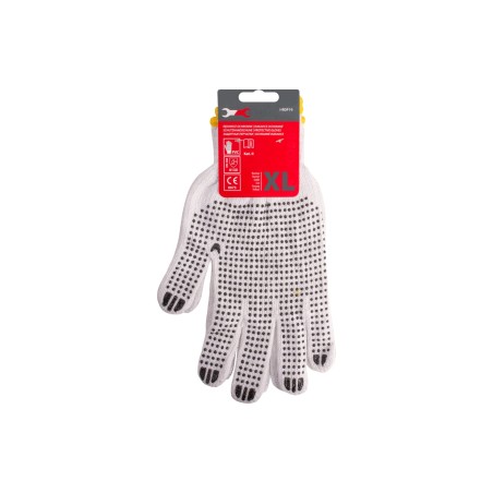 Rękawice nakrapiane PVC, rozmiar 10