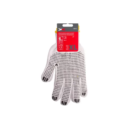 Rękawice nakrapiane PVC, rozmiar 10