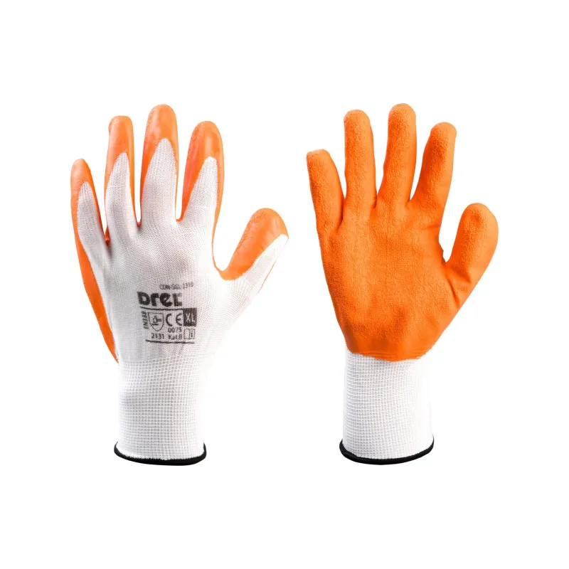 Rękawice powlekane lateksem, rozmiar 8