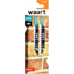 Brzeszczoty do wyrzynarek z uchwytem typu "T", 75 mm, 6TPI, do cegły, płyty K-G, 2 szt.
