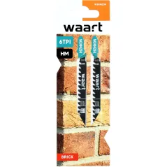 Brzeszczoty do wyrzynarek z uchwytem typu "T", 75 mm, 6TPI, do cegły, płyty K-G, 2 szt.