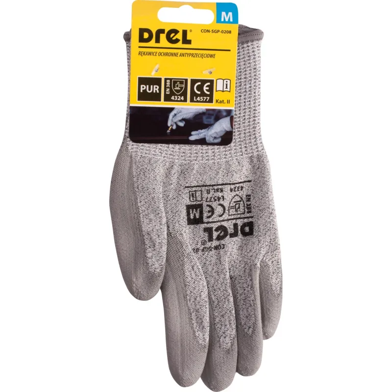 Rękawice powlekane poliuretanem, rozmiar 8