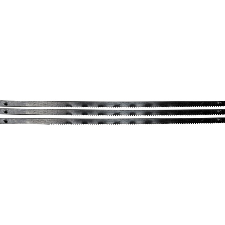 Brzeszczoty do wyrzynarki stołowej-włosowej 127 x 2.6 x 0.3 mm, 24TPI, 3 szt. Brzeszczoty do wyrzynarki stołowej-włosowej 127 x 2.6 x 0.3 mm, 24TPI, 3 szt.