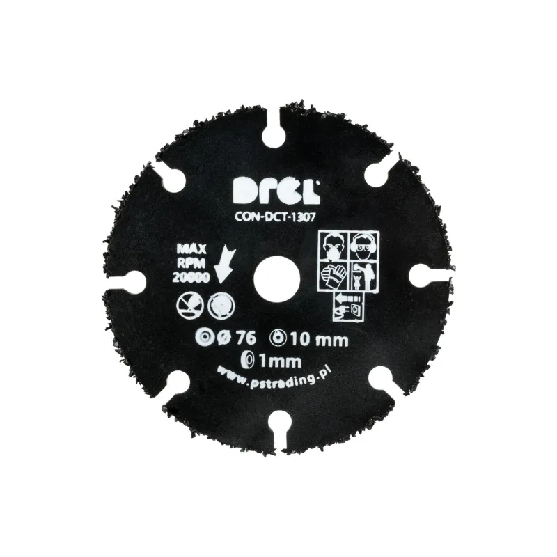 Piła tarczowa do mini pilarki 76 x 10 mm, nasyp z węglika spiekanego, uniwersalna