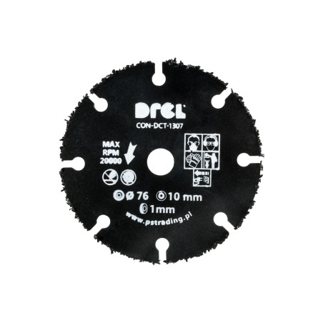 Piła tarczowa do mini pilarki 76 x 10 mm, nasyp z węglika spiekanego, uniwersalna