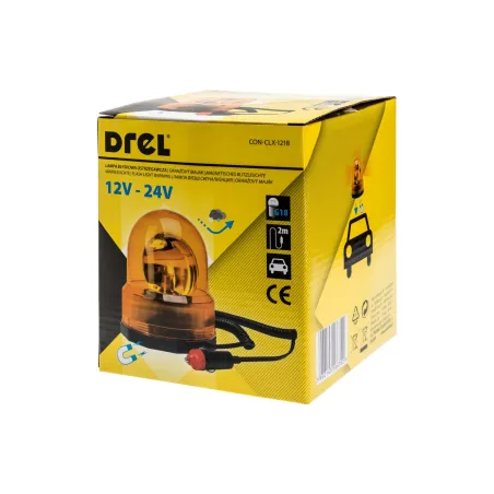 Lampa błyskowa ostrzegawcza, magnes, 12 V