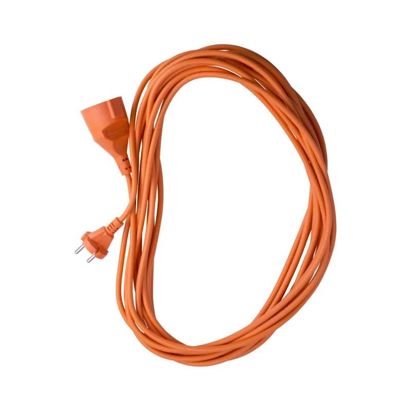 Przedłużacz ogrodowy 30m, 2 x 1 mm2, 10 A, pomarańczowy, PVC, OMY, bez uziemienia