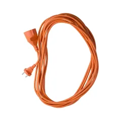 Przedłużacz ogrodowy 40m, 2 x 1 mm2, 10 A, pomarańczowy, PVC, OMY, bez uziemienia