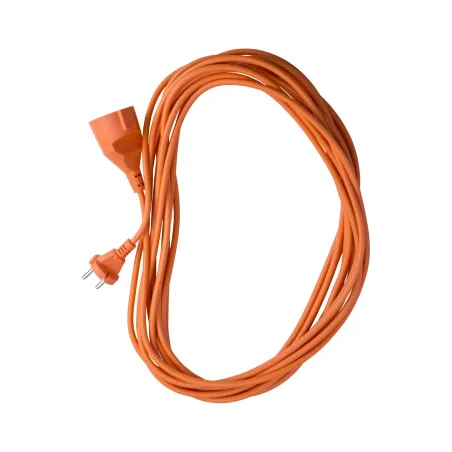 Przedłużacz ogrodowy 10 m, 3 x 1 mm2, 10 A, pomarańczowy, PVC, OMY, z uziemieniem