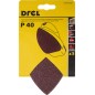 Papiery ścierne delta na rzep 98 x 140 mm, P40, 5 szt.