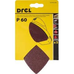Papiery ścierne delta na rzep 98 x 140 mm, P60, 5 szt.