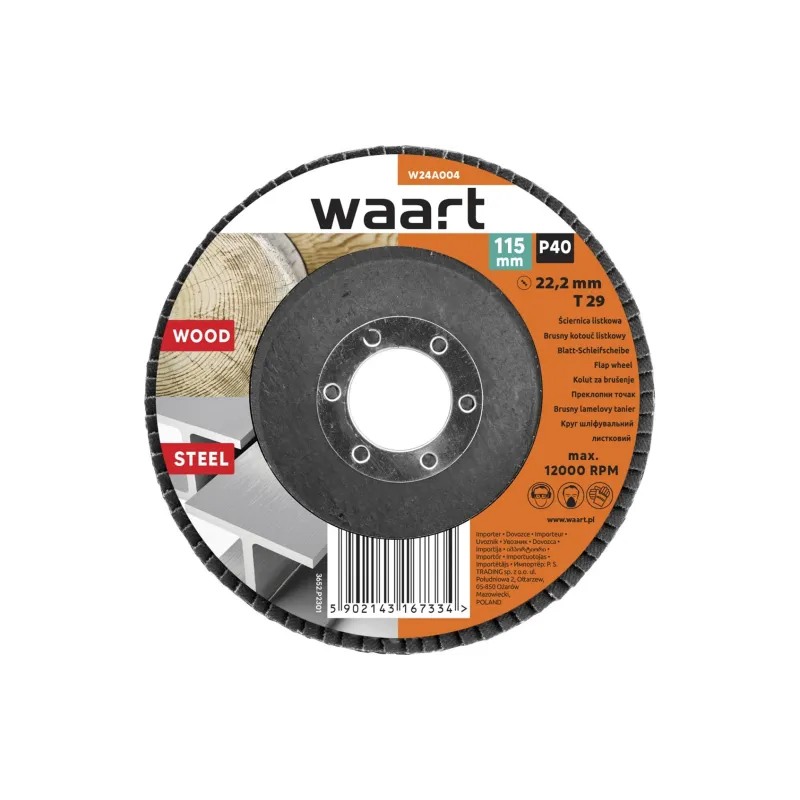 Ściernica listkowa 115 x 22.2 mm, P40 Ściernica listkowa 115 x 22.2 mm, P40