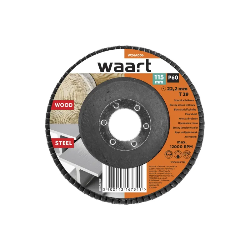 Ściernica listkowa 115 x 22.2 mm, P60 Ściernica listkowa 115 x 22.2 mm, P60