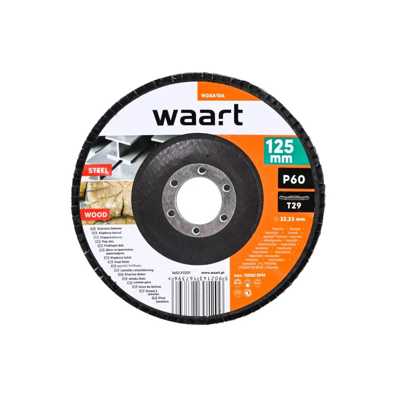 Ściernica listkowa 125 x 22.2 mm, P60 Ściernica listkowa 125 x 22.2 mm, P60