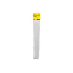 Opaski zaciskowe 7.2 x 500 mm, nylonowe, białe, 25 szt.