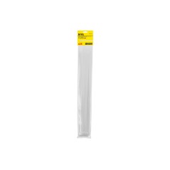 Opaski zaciskowe 7.2 x 550 mm, nylonowe, białe, 25 szt.