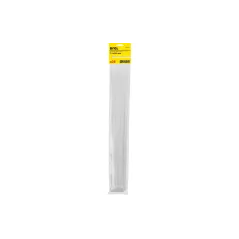 Opaski zaciskowe 7.2 x 550 mm, nylonowe, białe, 25 szt.