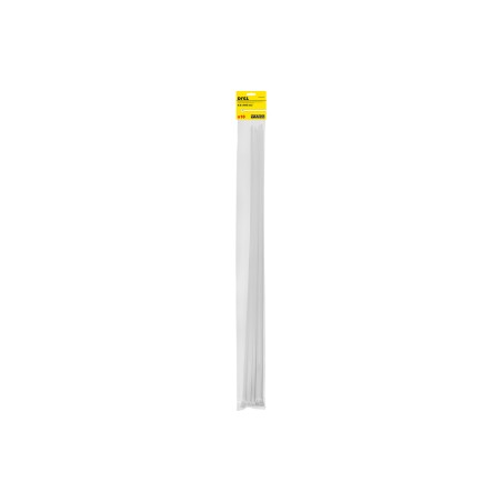Opaski zaciskowe 9.0 x 900 mm białe, nylonowe, 10 szt.