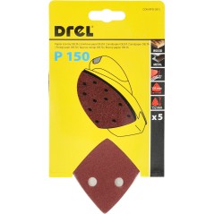 Papiery ścierne żelazko na rzep 102 x 152 mm, P150, 5 szt.