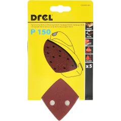 Papiery ścierne żelazko na rzep 102 x 152 mm, P150, 5 szt.