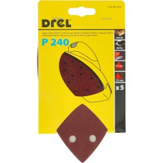 Papiery ścierne żelazko na rzep 102 x 152 mm, P240, 5 szt.