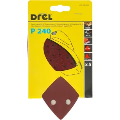 Papiery ścierne żelazko na rzep 102 x 152 mm, P240, 5 szt.